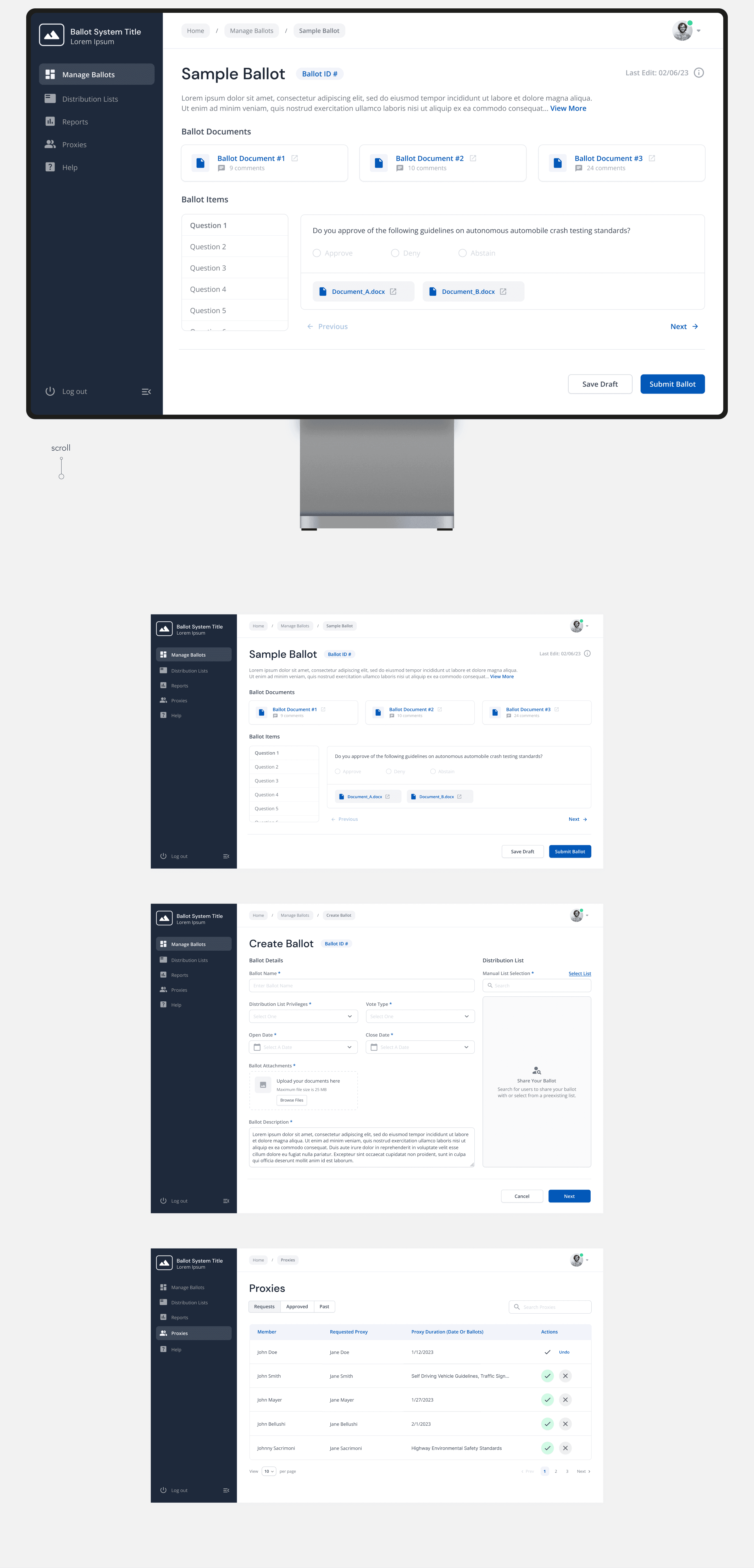 Web App Design
